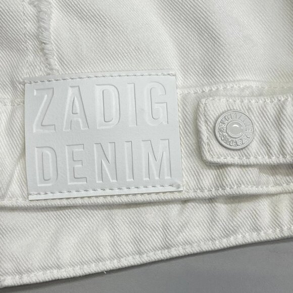 Zadig & Voltaire “Kaely” Destroy Denim Jacket – Size S (NWT) - Picture 11 of 11